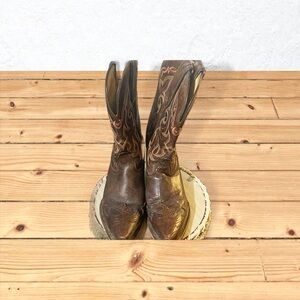 Tony Lamas Brown Western Cowboy Boots